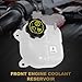 PartsFlow Coolant Reservoir Tank W/Cap Compatible With 2015-2017 Chrysler 200 2014-2018 Jeep Cherokee 603-838 68102155AB