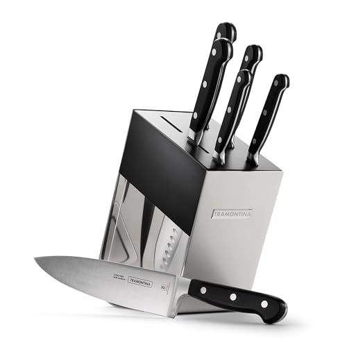 Image of Tramontina Pro Series Forged 7-Piece Kitchen Knife Block Set
