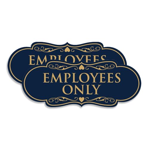 Plaques de porte Employees Only pour délimiter les coulisses d'un commerce