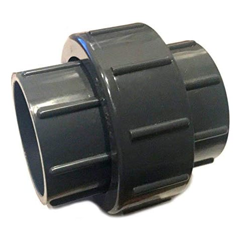 Adrenalin-Fishing PVC-U Fitting Adapter Verschraubung Durchmesser 50mm mit 2 X Klebemuffe ideal für Rohrleitungsbau am Koiteich Cover