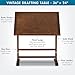 Studio Designs Vintage Rustic Oak Drafting Table, Top Adjustable Drafting Table Craft Table Drawing Desk Hobby Table Writing Desk Studio Desk, 36''W x 24''D