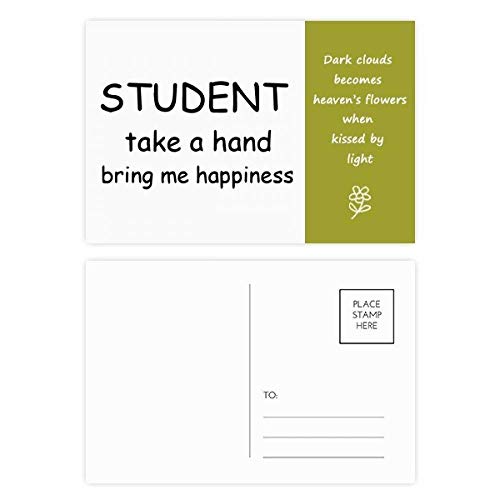 Jeu de cartes postales poésie DIYthinker Étudiant avec 20 cartes multicolores