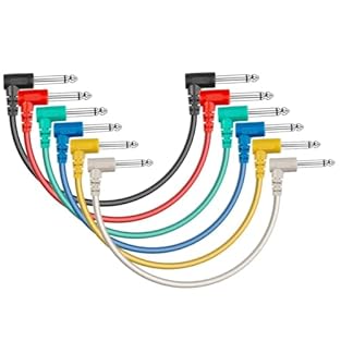 Excellent Durability and Flexibility: Sonicake guitar patch cable outer jacket has better tensile strength and abrasion resistance to prevent twisting and tangle-free Signal Stabilization and Faster Transmission: guitar pedal cable have high purity 2...
