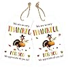 joycraft Etiquetas de regalo de Acción de Gracias con cuerda, 50 etiquetas colgantes de papel de otoño de pavo, Aprecia todo lo que haces para profesores, recuerdos de fiesta, actividades escolares
