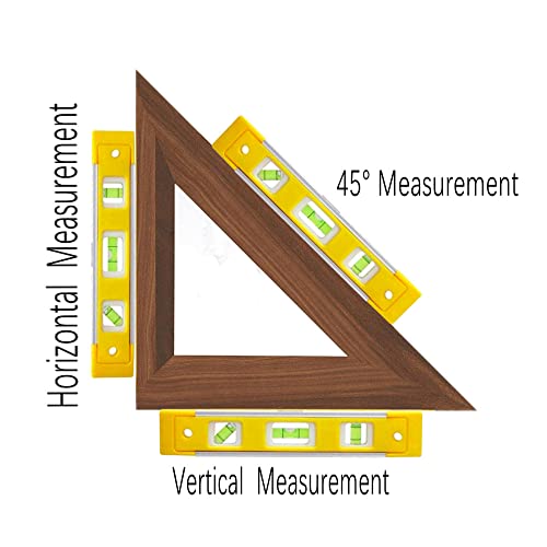 2Pcs Torpedo Level, 9 Inch Aluminum-Sided Magnetic Box Level Torpedo Level #TOP2