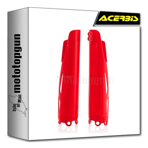 Couvercle de fourche Acerbis Honda CRF 450 RX protection plastique rouge