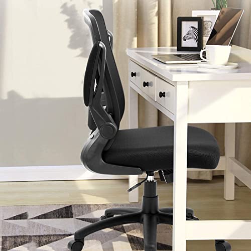 Ergonomic Desk Task Chair Clearance With Adjustable Height, Lumbar Support, High Back Mesh Computer Executive Chair With Flip Up Armrests For Home Office - 300Lb #TOP6