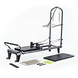 Balanced Body Allegro Pilates Reformer with Tower and Mat Conversion, Pilates Exercise Equipment,...