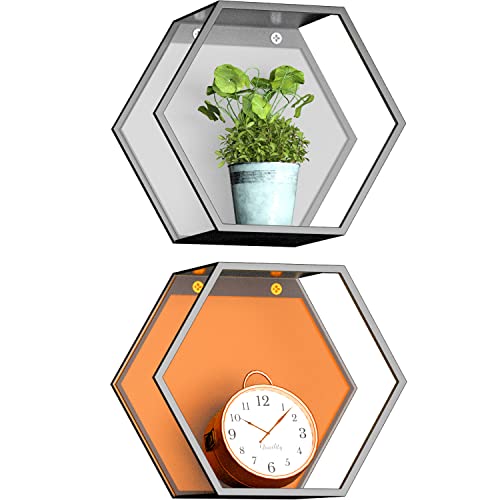 EAXZNEN Mensola da Muro Esagono Mensole da Muro 2