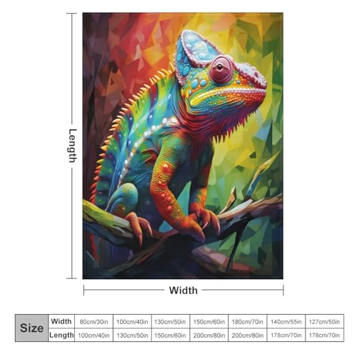 Manta de franela Cameleon colcha suave para sofá de 150x200 cm 6
