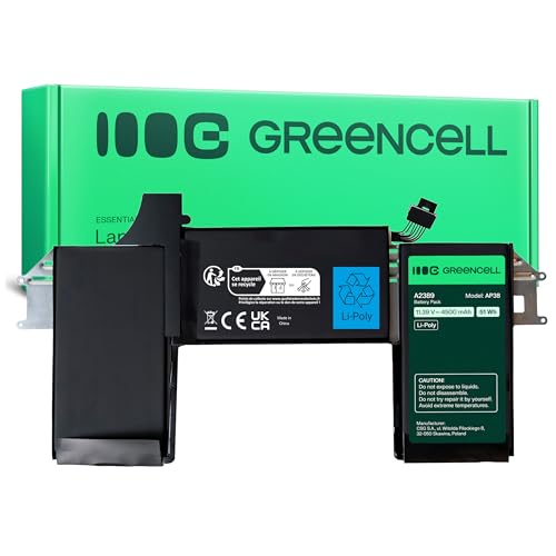 Batterie Green Cell A2389 pour MacBook Air M1 13 A2337 (2020) 2700mAh