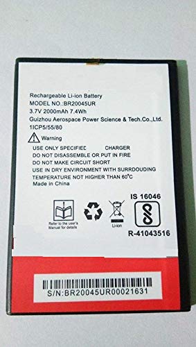 intex aqua amaze battery