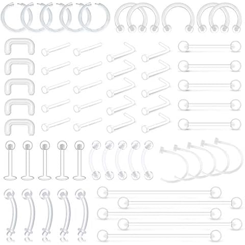 D.Bella 65pcs Piercing Retainer Set Cover