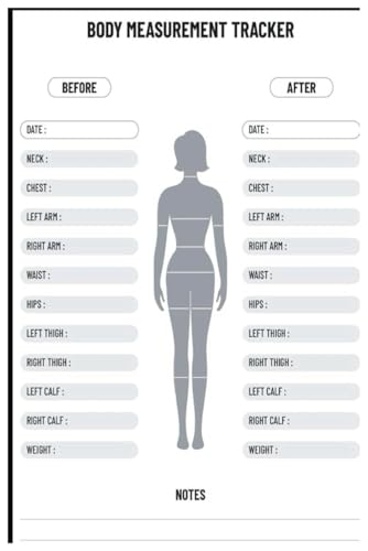 Body Measurements Tracker: Weight loss journal
