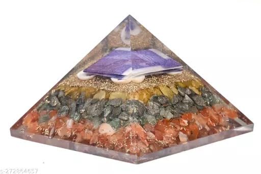 Image of Money Crystal Pyramid | 3 Inch | Vastu Correction | Crystal Pyramid for Positive Energy, Wealth, Meditation, Health | Home & Office Decor | Gift |