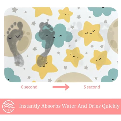 Tapis de bain absorbant à séchage rapide pour douche et baignoire - 3