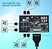12V 4-Pin PWM Fan Controller 6 PC Fans Supported, Fan Speed Adapter Hub for Fans Cooling, Adjustable Speed Knob, SATA & DC Dual Power Input, 60W 5A Output Max