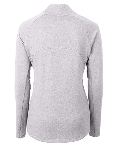 Image of Cutter & Buck Ladies Adapt Eco Knit Heather Recycled Womens Full Zip