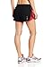 Mizuno Running Women's DryLite Mustang Shorts, Black/Rouge Red, Large