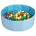 Produktbild Selonis Faltbare Bällebad Mit 100 Bälle Für Kinder Spielbad, Blau:Gelb/Grün/Blau/Rot/Orange