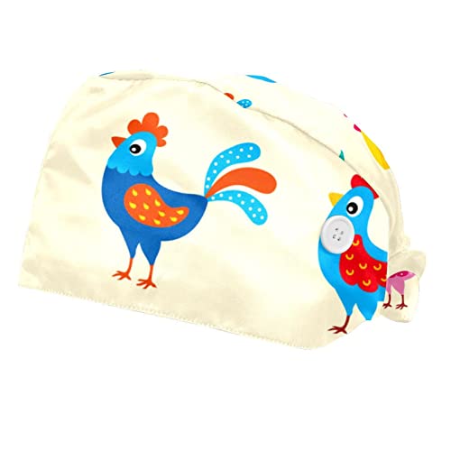 Casquette pour hommes femmes avec poussins mignons lot de 2 bandanas de travail unisexes