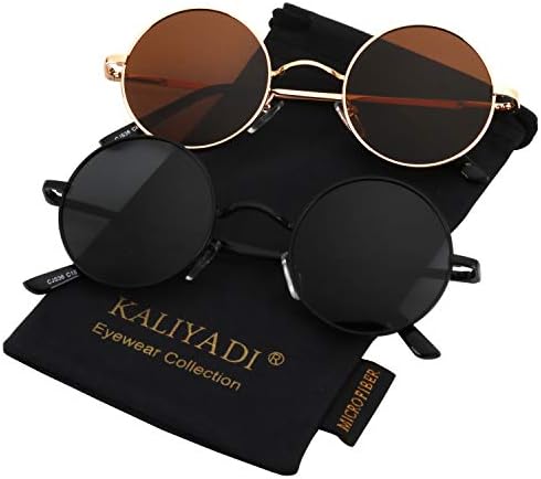 Mens Polarized Sunglasses for Women Semi Rimless Frame Driving Sun glasses：100% UV Blocking