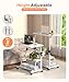 QZMDSM Portable Desk with Wheels Small Standing Desk on Wheels Adjustable Height Rolling Desks for Small Spaces, 32