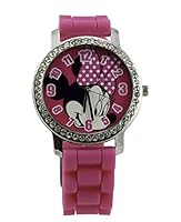 Algopix Similar Product 7 - Minnie Watch with Rhinestones  Ribbed