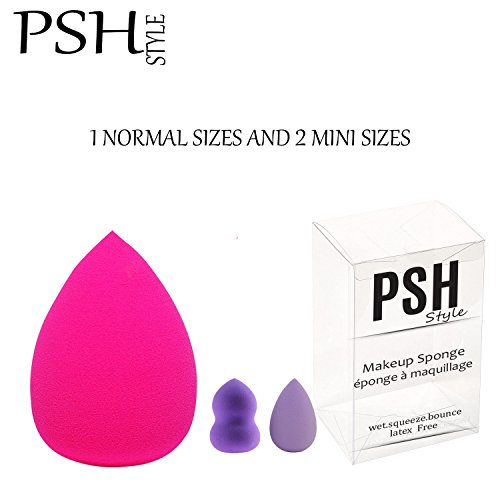 Makeup Sponges Blus Egg (Deep Pink) PSH style 2 small side (undereye) 1 regular side