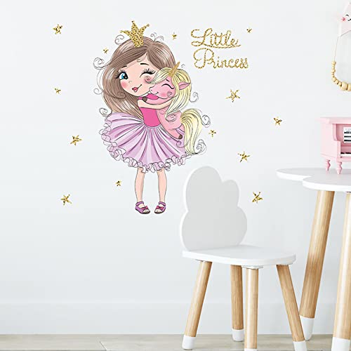 Vinilo decorativo Princesa para habitación de niñas miniatura 5