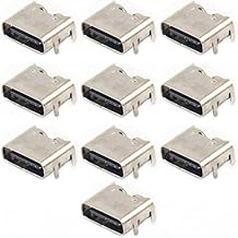 50pcs USB Type C 3.1 Socket 6 Pins Female Solder Connector Jack Port for Electronics Power Port Replacement