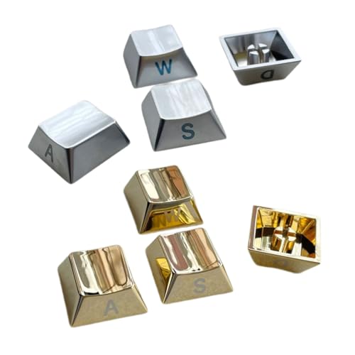 Teclas de metal WASD con grabado lateral de alta durabilidad para gaming 4