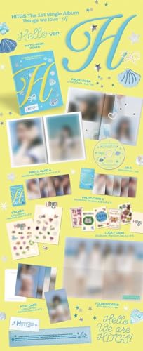 Hitgs - 1st Single Album Things we love : H CD (Hello ver.) + Extra photocards