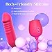2025 New Realistic Adult for Women Today Silent Thrusting Stimulation with Strong Suction Cup for Hands Free Play for Women Pleasure M1721W Base (Red4)