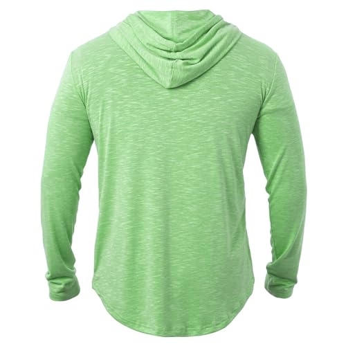 Sudadera ligera con capucha para hombre con manga larga de color sólido talla M para deporte 4