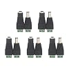 VCE 5 paar DC 5,5 mm 2,1 mm DC Male DC Vrouwelijke Connector DC Voeding Plug Adapter Power Adapter voor CCTV Camera, LED…