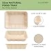 [100 COUNT]Harvest Pack 32 oz Compostable Food Trays, 8.49