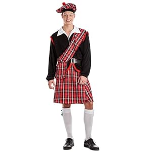 Boland - Kostüm Schotte für Herren, 4-teilig, Faschingskostüm für Mottoparty, Halloween oder Karneval, Tracht von Schottland