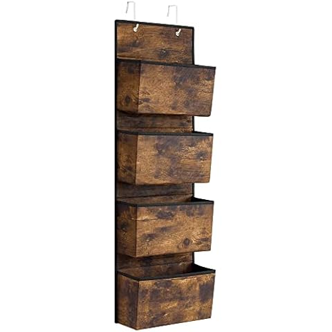 SONGMICS Over Door Storage Organiser with 4 Pockets Cover