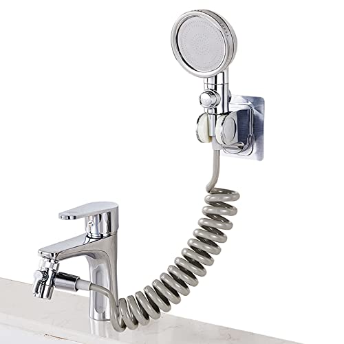 Attachement à la pomme de douche pour robinet avec son kit de tuyau flexible