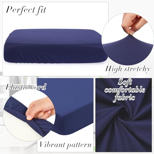 Newwiee NEWWIEE-CUSHIONS-1659 Set Of 4 Stretch Cushion Covers Sofa Couch Seat Chair Slipcovers Outdoor Patio Waterproof Cushion Covers Replacement Cushion Covers Furniture Protector thumb #4