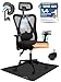 Produktbild SMARTOFFICE, Smart Seat Bürostuhl Ergonomisch Schreibtischstuhl (Bodenschutzmatte) Büro Stuhl 150Kg,Computerstuhl Office Chair, Drehstuhl, höhenverstellbar & rückenschonend, Kopfstützte & Armlehne