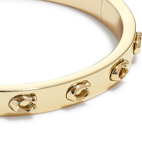 Coach Pegged C Logo Hinged Bangle Bracelet2