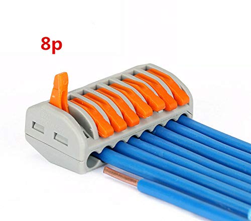 10 Morsetti Con Base Fissaggio Morsettiera Elettrica Connettore Bilaterale 5p 82802780 - Foto 7