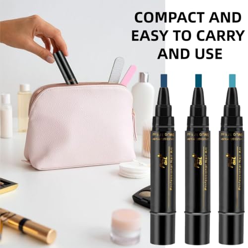 Stylo à Ongles Gel 3 Couleurs, Feutre Vernis à Ongle, Séchage Rapide Sans Lampe UV, Stylo Vernis à Ongles 3-en-1 pour à Domicile,Longue Durée, Accessoires de Peinture pour Manucure(Q18,Q30,Q36) – vue 7
