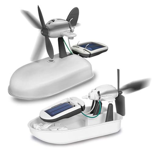 JAMARA 400185 Solar Kit 6in1 Geschenke ab 10 Jahre für Kids, Spielzeug Roboter, Solar Spiel Technik Toys, 6 mögliche Modell, Fahren, Schwimmen, Drehen, Strom aus Sonnenenergie