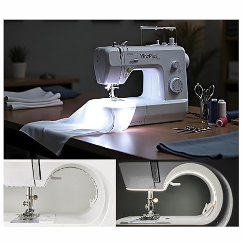 Image of YinzPlus Sewing Machine LED Light Strip Stick on, Dimmable, Ra 90 high Brightness, Strong Adhesion, Fast Installation, Eye Protection, Energy Saving, 11.77 Inch,Cold White