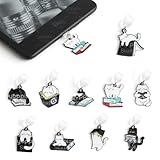 YOPPIX 10PCS Charms for Kindle, Cute Cat Dust Plug Charm Compatible with Type C Charging Port, Gift for Book Lover Readers Men Women Teachers Students, Accessories for Kindle