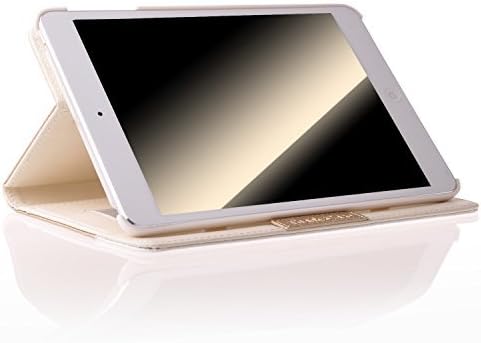 Thankscase Case Compatible for iPad Pro 9.7, Rotating Case Stand Cover for iPad Pro 9.7 with Wallet Pocket with Hand Strap with Auto Sleep/Wake for iPad Pro 9.7 (Gold)