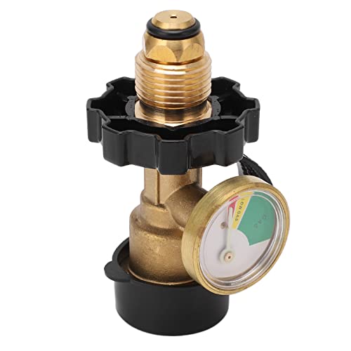 Adaptador de tanque de gas de cobre para barbacoas y camping al aire libre